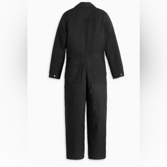 LEVI’S WESTERN JUMPSUIT REVOLVE NWT MED COVERALL ROMPER NWT BLACK FESTIVAL BOHO - Picture 12 of 12